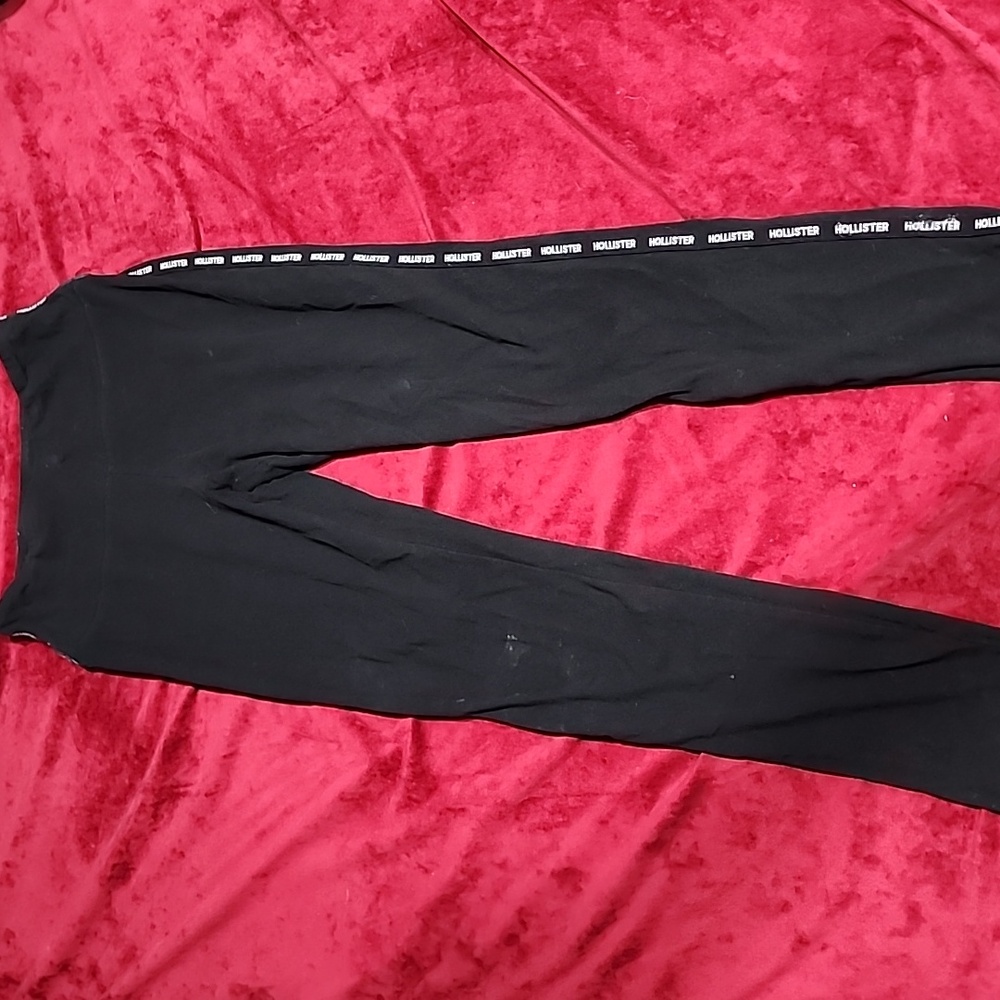 High waist leggings black Hollister